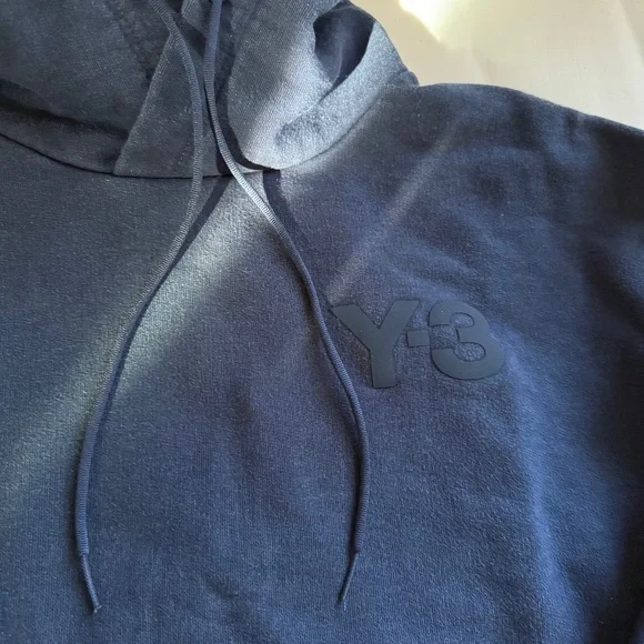 Y-3 Men's Navy Hoodie - Picture 3 of 6